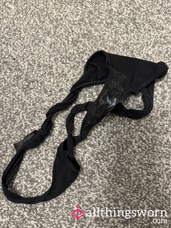 Black Cotton Tattooists Thong Worn For An Entire Days Work.