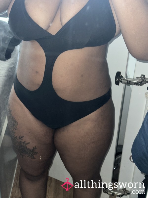 Black Cut Out One-piece