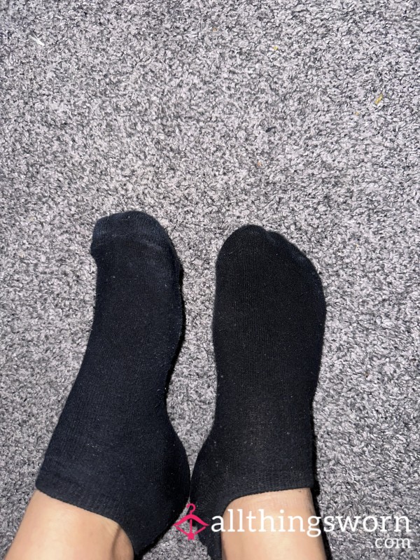 Black Damp Socks From Walking About In The Pi*sing Rain