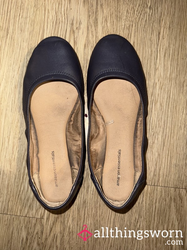 Black Flat Shoes 7.5