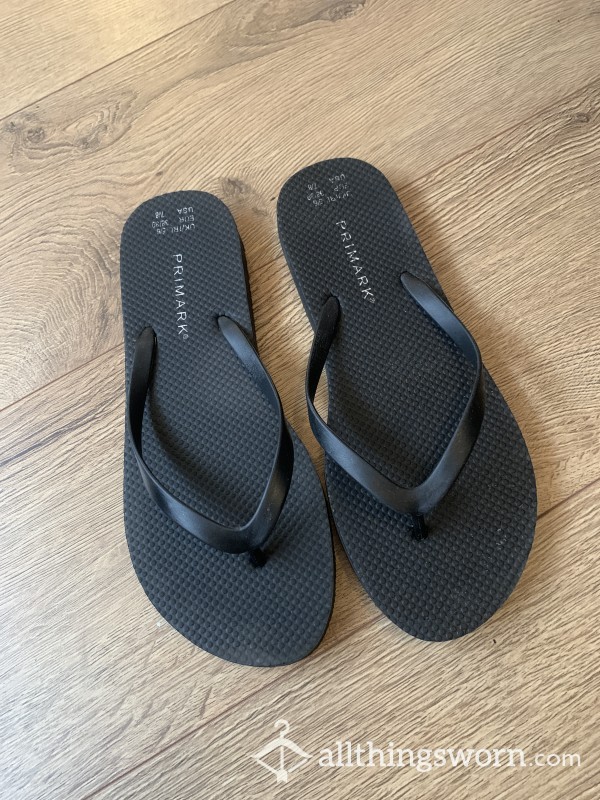 Black Flip Flops