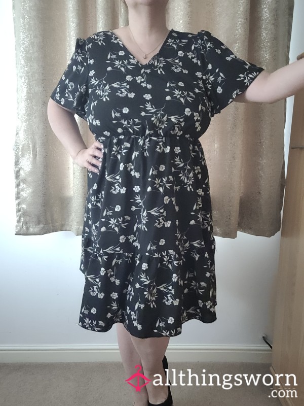 Black Flower Dress