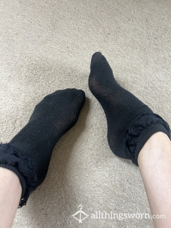 Black Frilly Socks