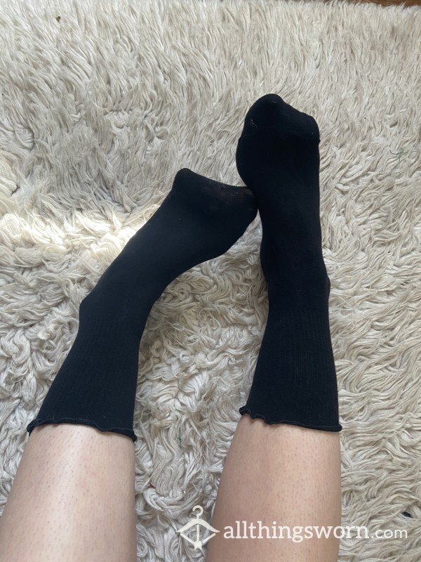 Black Frilly Socks