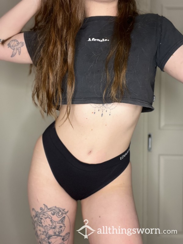 Black Fullback Stretchy Panties