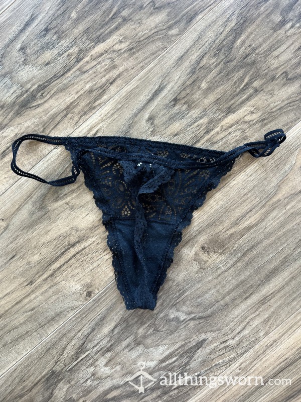 BLACK COTTON G STRING