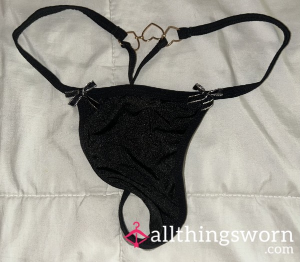 Black G-String Thong