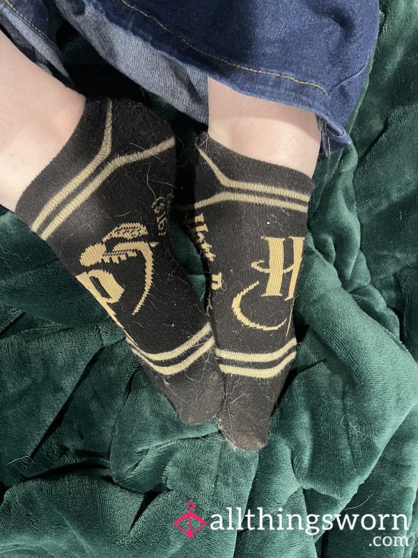 Black Gold Harry Potter Socks 16 Hour Wear