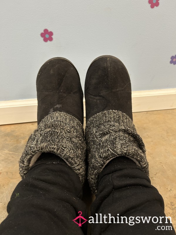 Black & Grey Ugg Dupe