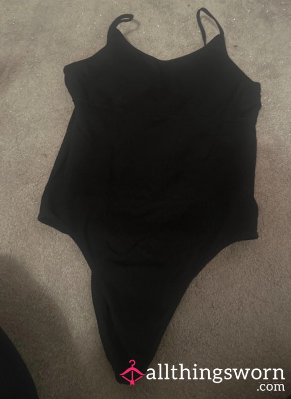 Black Gym Bodysuit Size 12