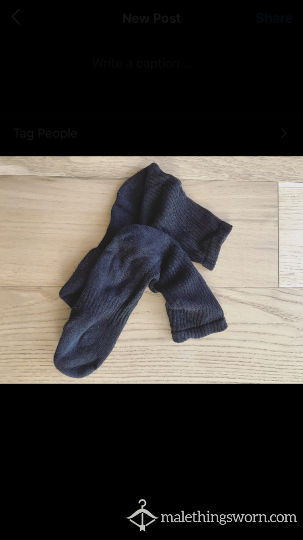 Black Gym Socks