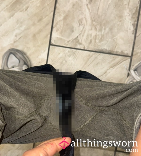 Black Gym Sweaty All Day Thong!