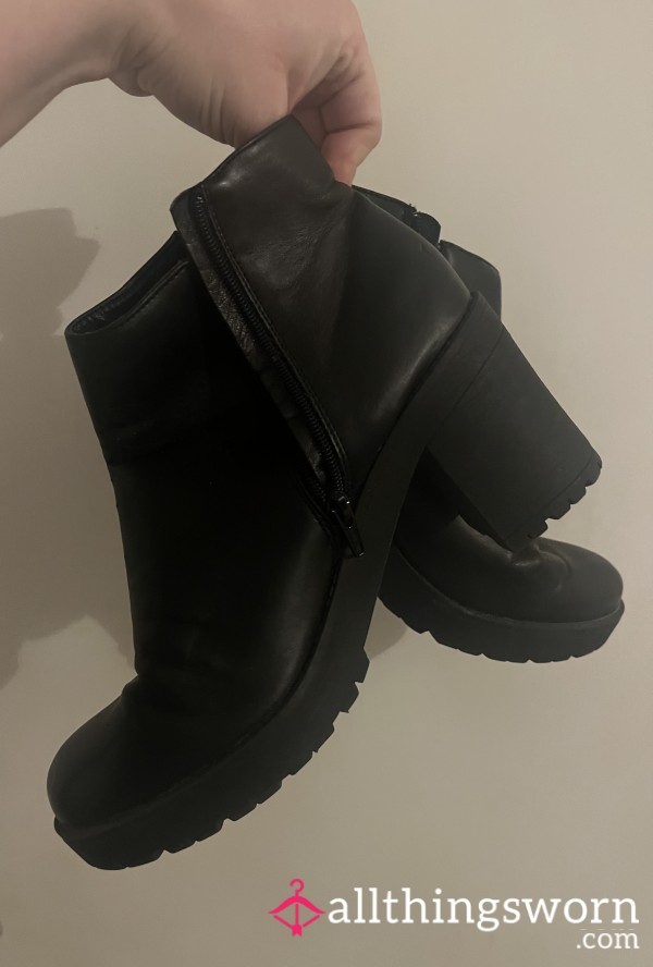 Black Heeled Boots