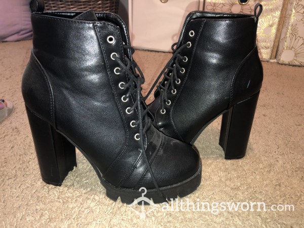 Black High Heel Boots