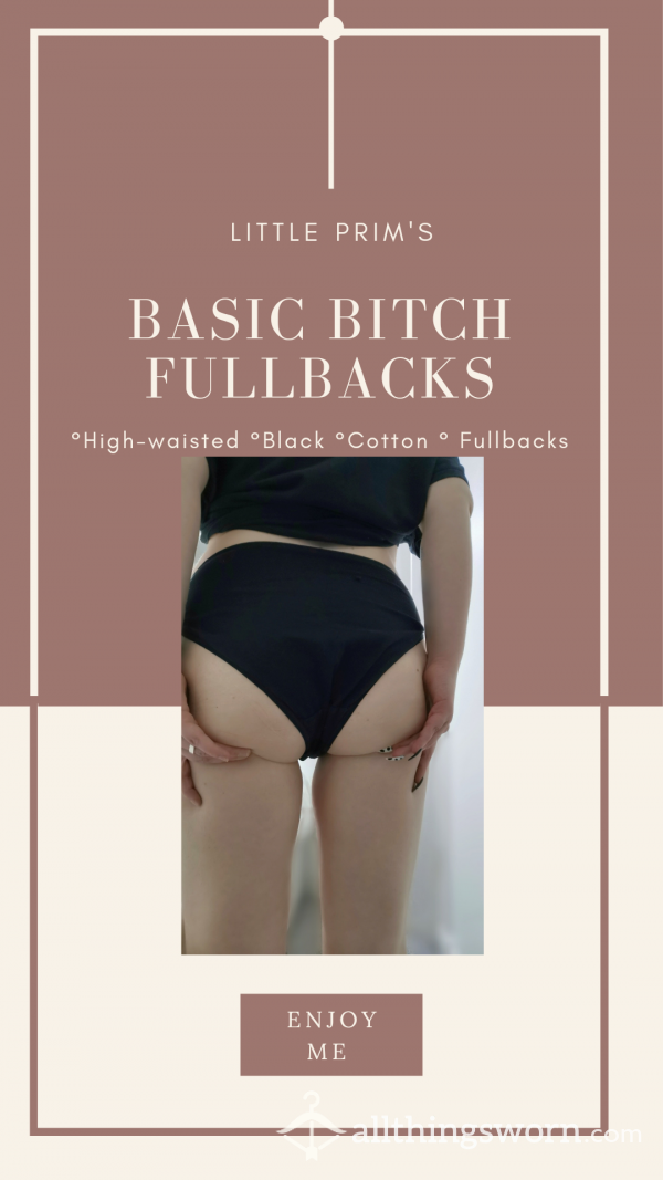 BLACK HIGH WAISTED FULLBACKS