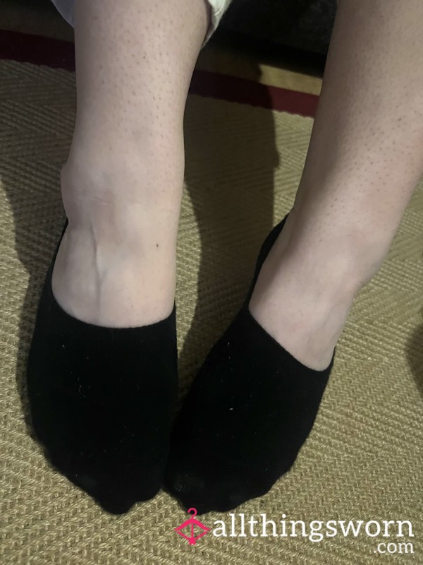 Black Invisible Socks - Worn For 24hrs