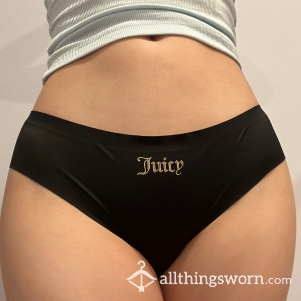 Black Juicy Couture Cheeky Soft Panties