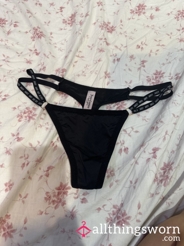 Black Juicy Couture Thong