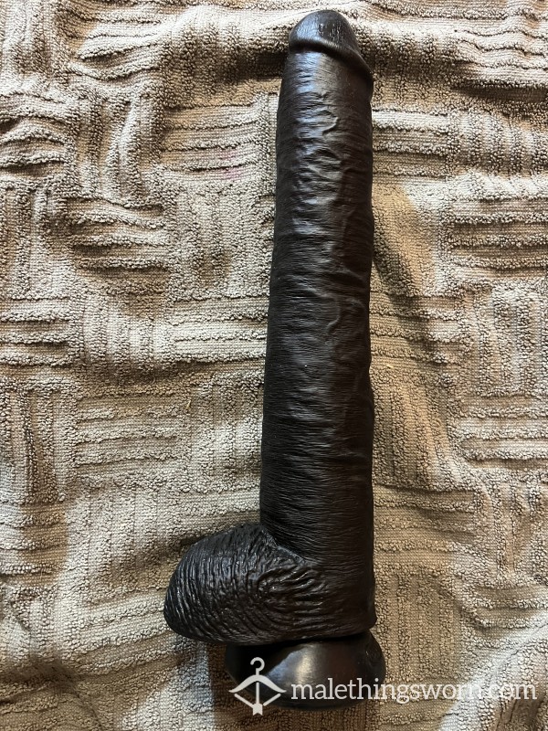 Black King C*ck Di**o, 13” W/ Balls