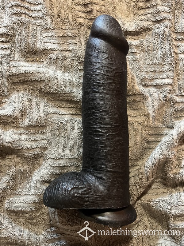 Black King C*ck Di**o, Ultra Thick 12” W/ Balls