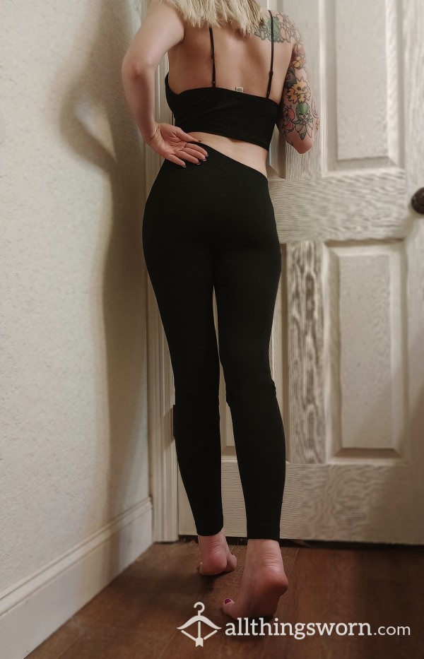 Black Knit Leggings