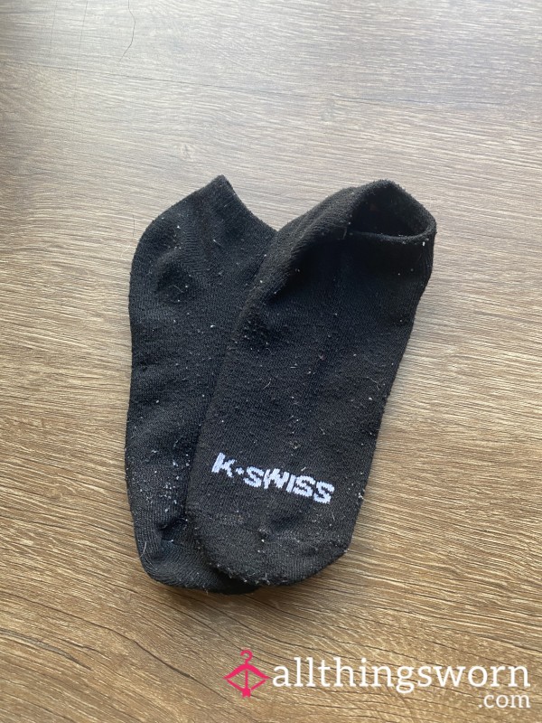 Black KSwiss No Show Socks