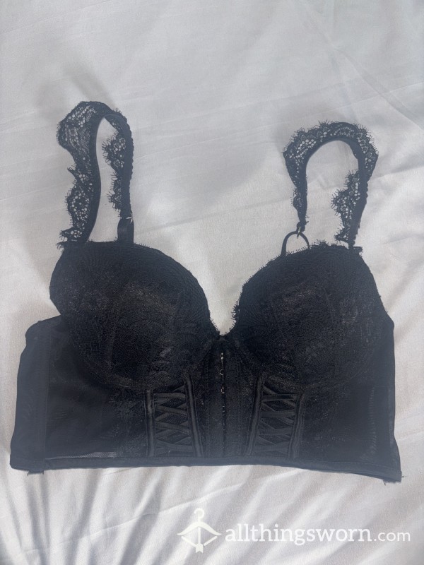 Black Lace Bra