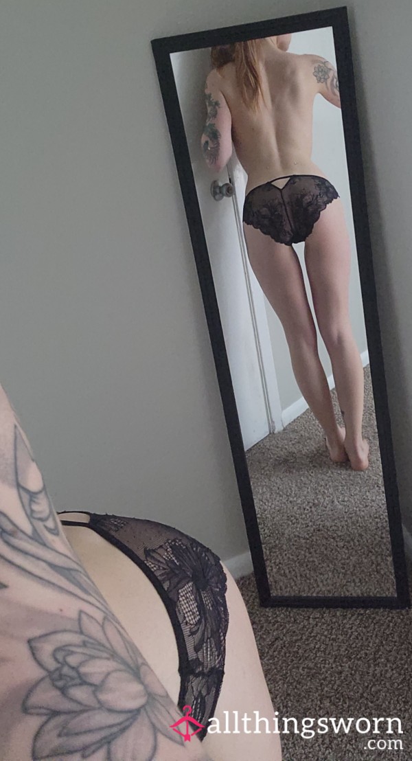 ♣️ Black Lace Cheeky Panties ♣️