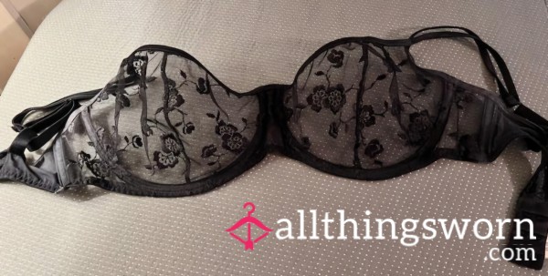 Black Lace Demi Bra.. Wanna See 😉