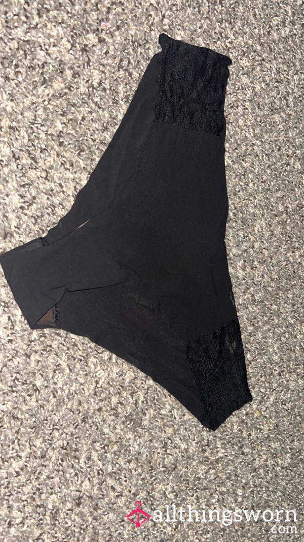 Black Lace Detail Victoria Secret Panties