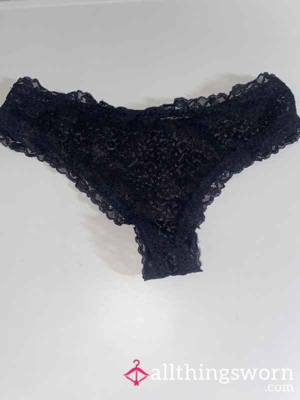 Black Lace French Knickers