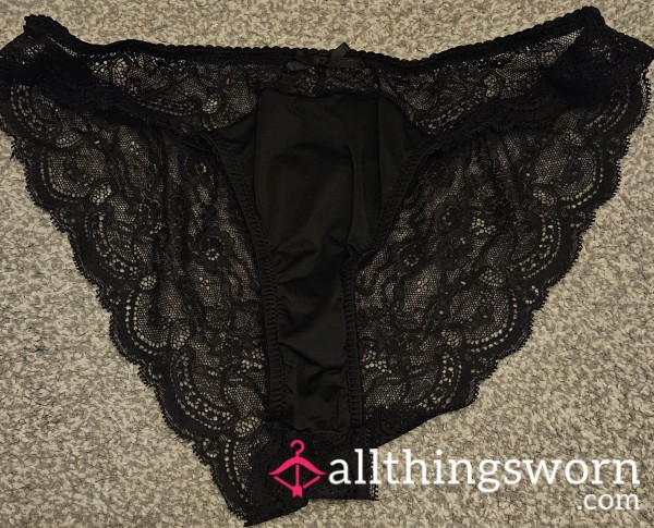 Black Lace Knickers