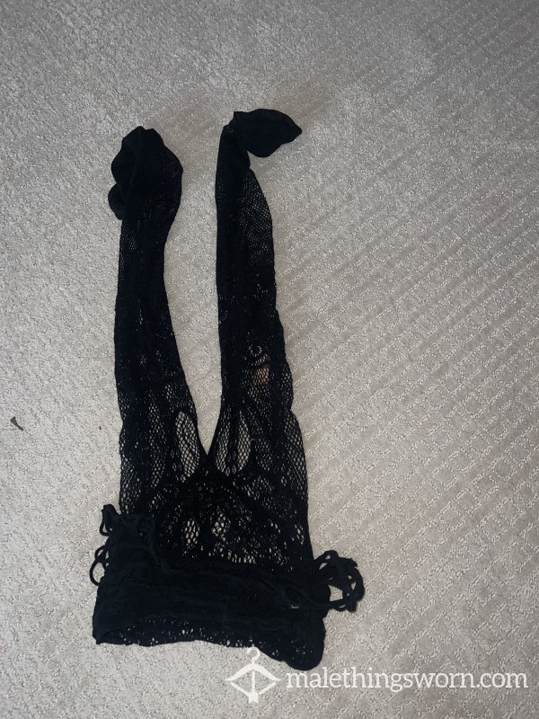 Black Lace Leggings I Had S** With (one Available Only)