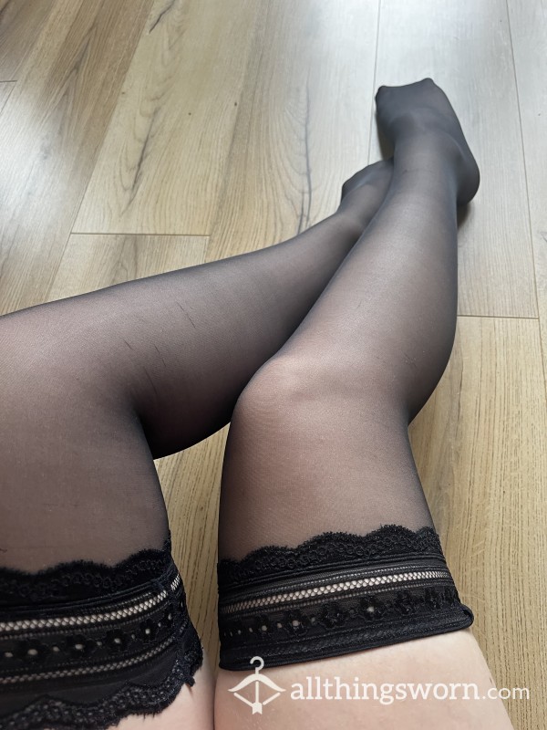 Black Lace Stockings