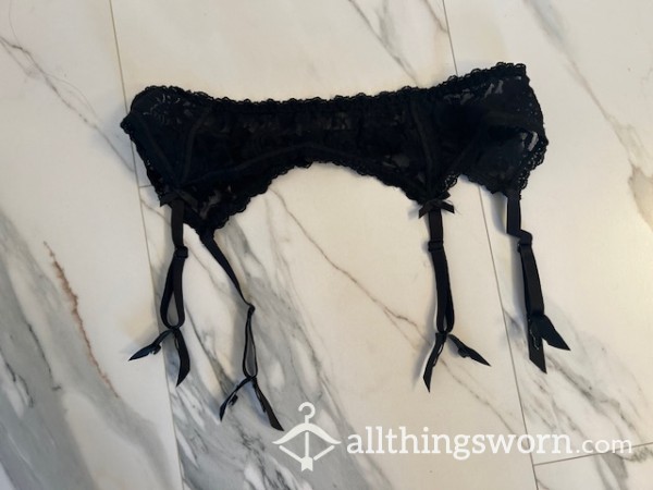 Black Lace Suspender - US Size L