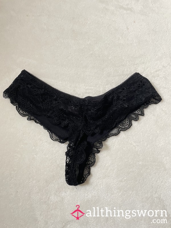 Black Lace Thong | 24 Hour Wear |