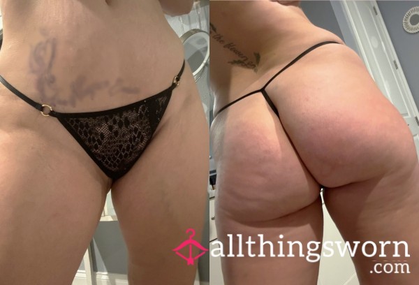 Black Lace Thong