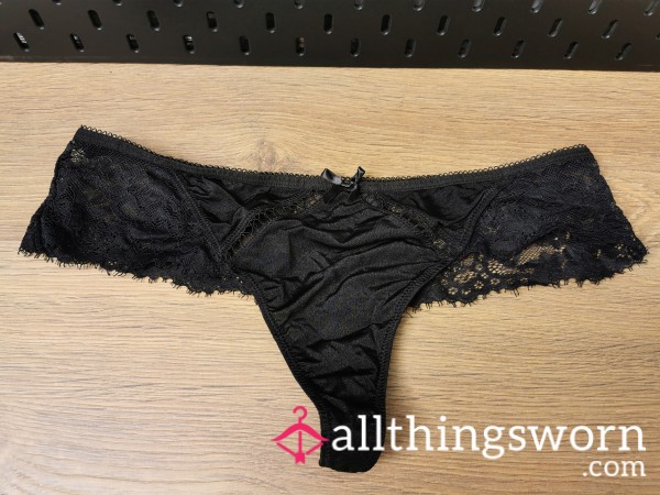 Black Lace Thong