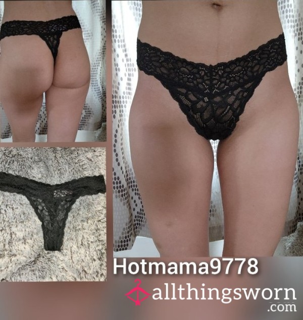 Black Lace Vs Thong (m)