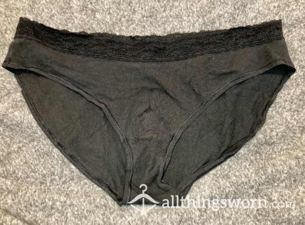 Black W/ Hole In Crotch Area