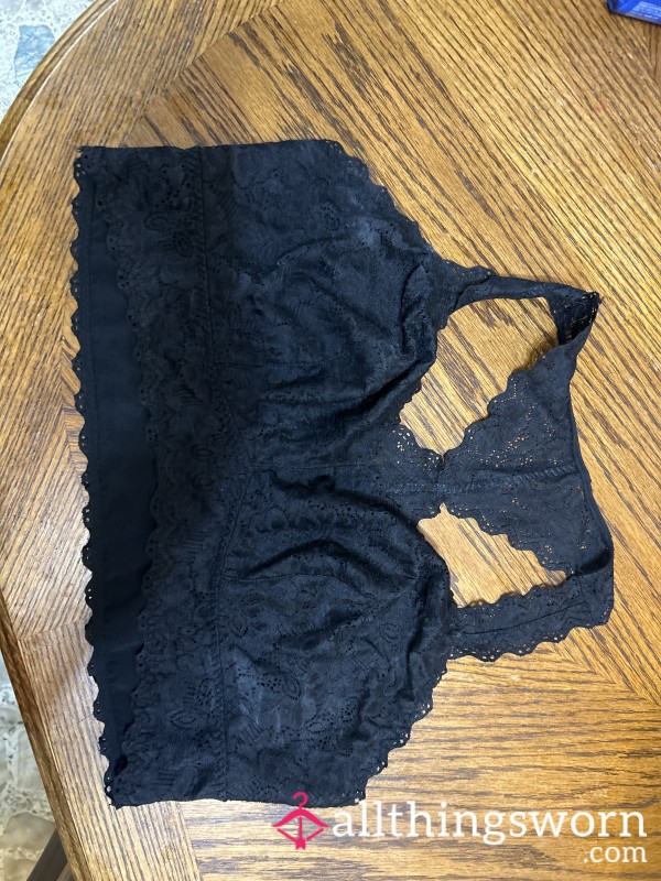 Black Lacey, No Wire Bra