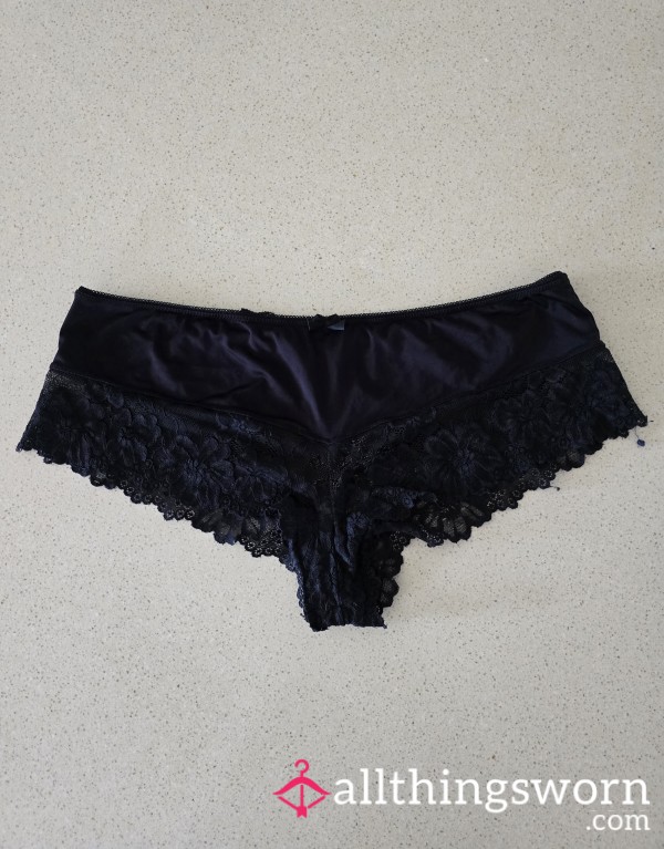 Black Lacey Panties - Cheeky - Well Loved