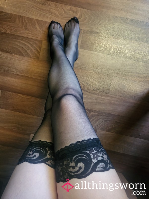 Black Lacey Stockings