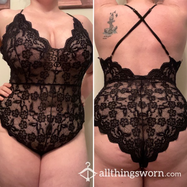 Black Lacy Teddy