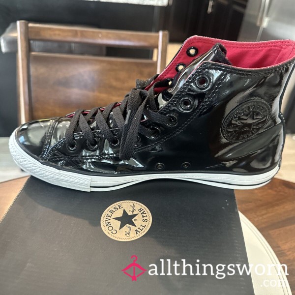 Black Latex Converse