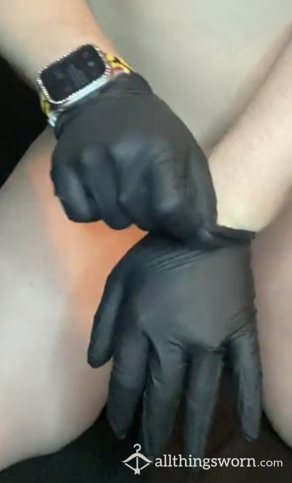 Black Latex Gloves