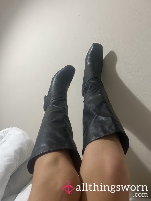 Black Leather Boots