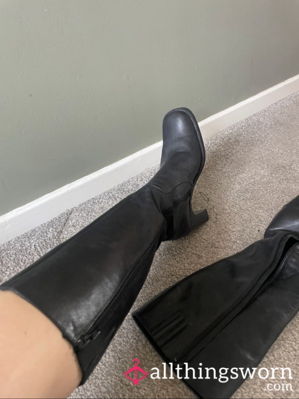 Black Leather Boots