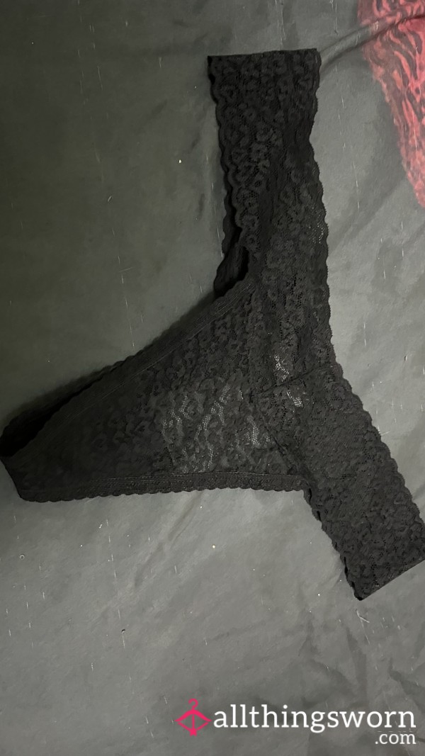 Black Lingerie Thong