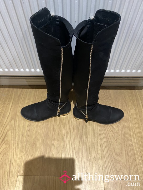 Black Long Boots